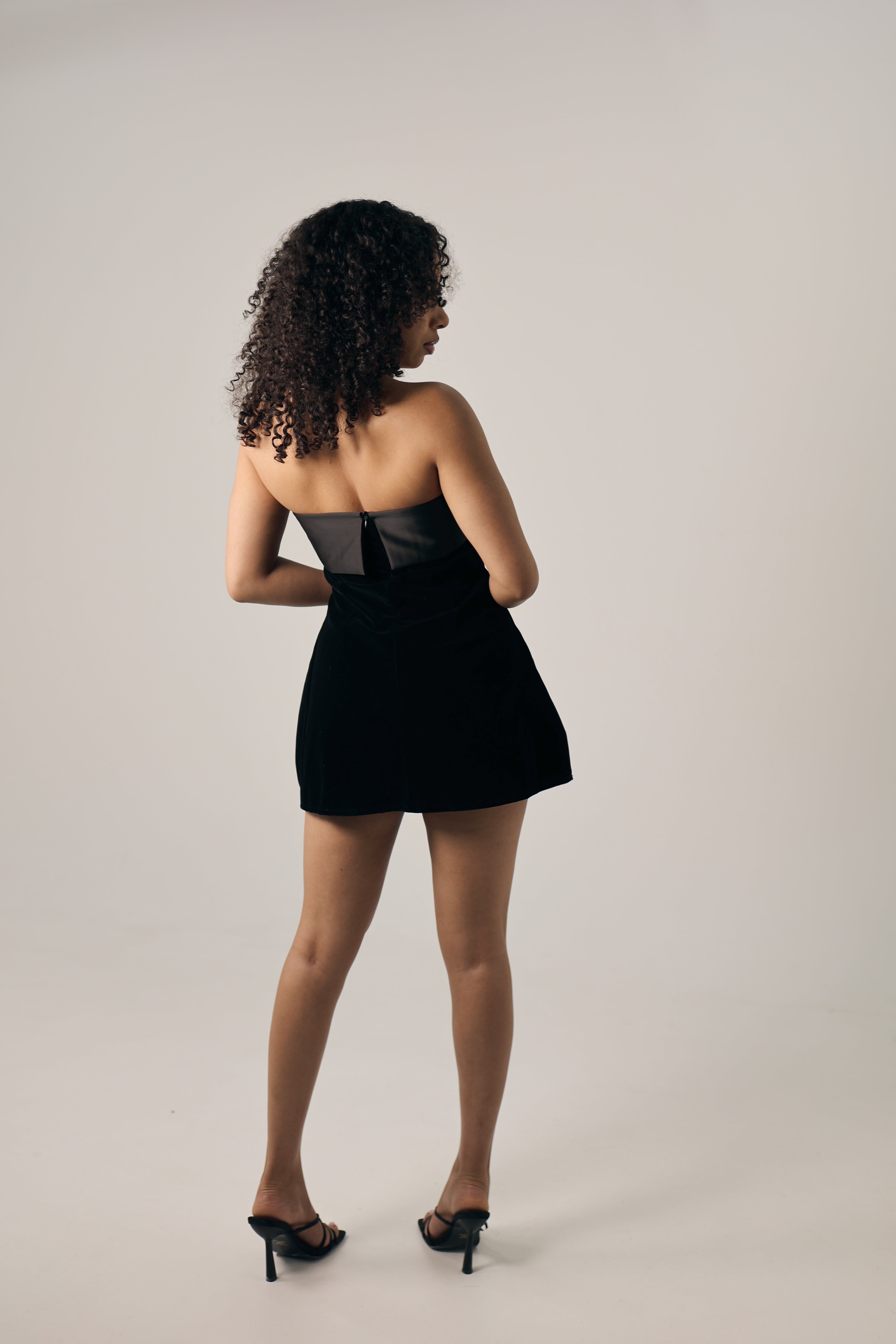 Robe effet velours Yuna